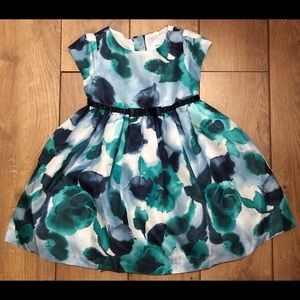Gymboree Dressy Dress, 2T, Blue Floral